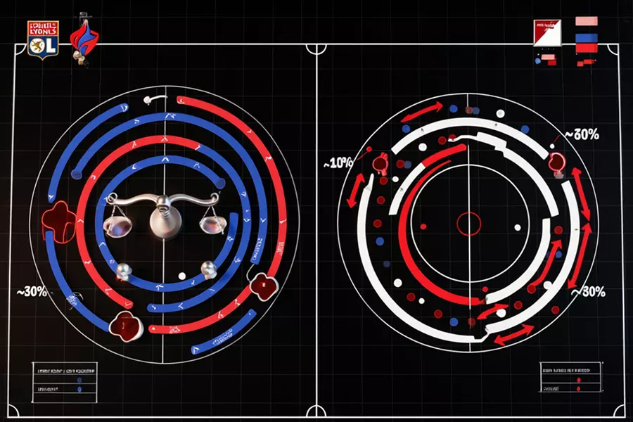 Analyse tactique comparant les styles de jeu de Lyon et Lille