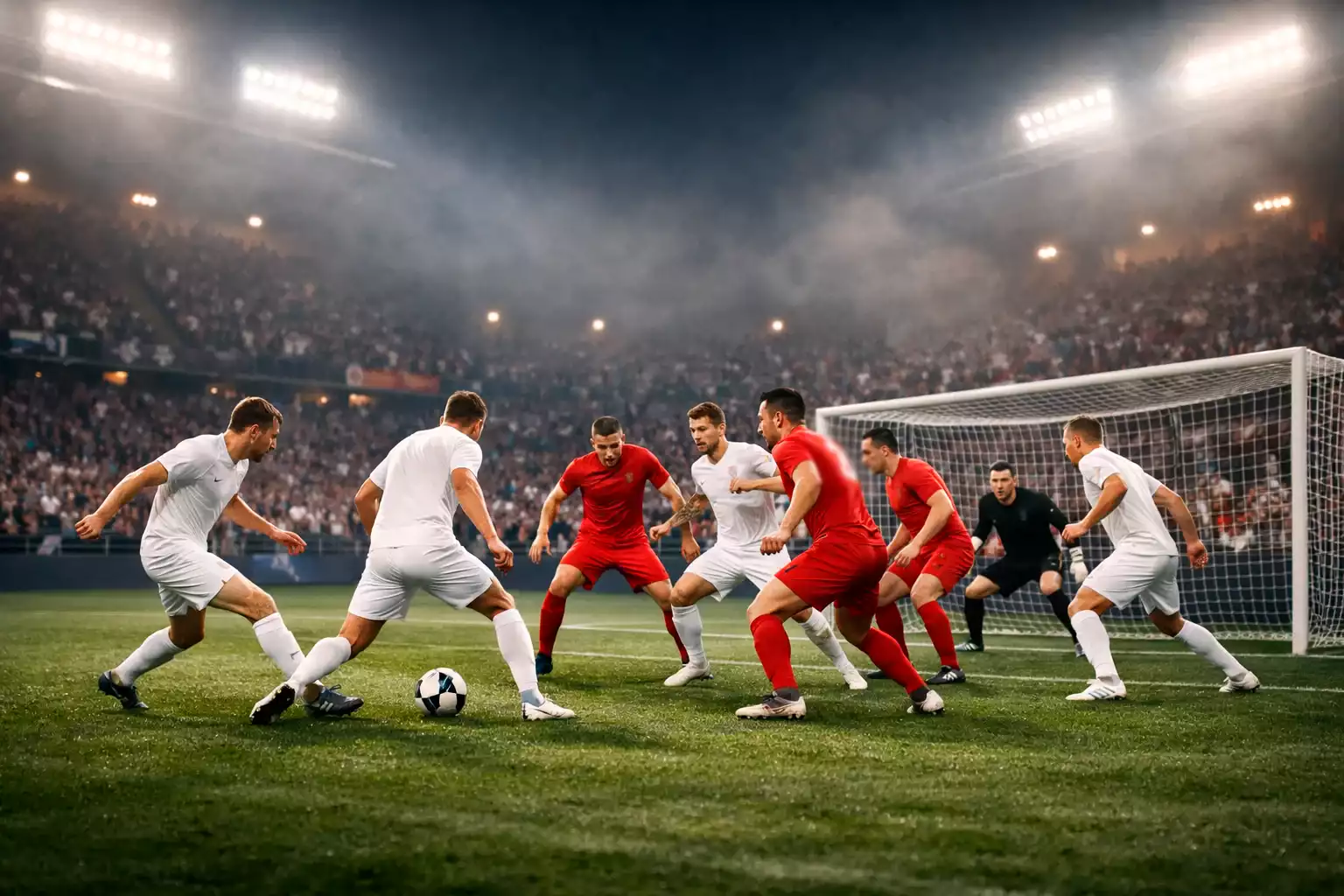 Match de football avec écart de niveau entre les équipes