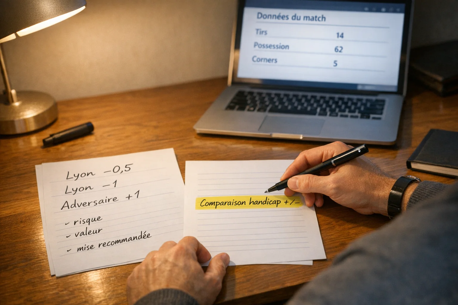 Comparaison de différentes options de handicap