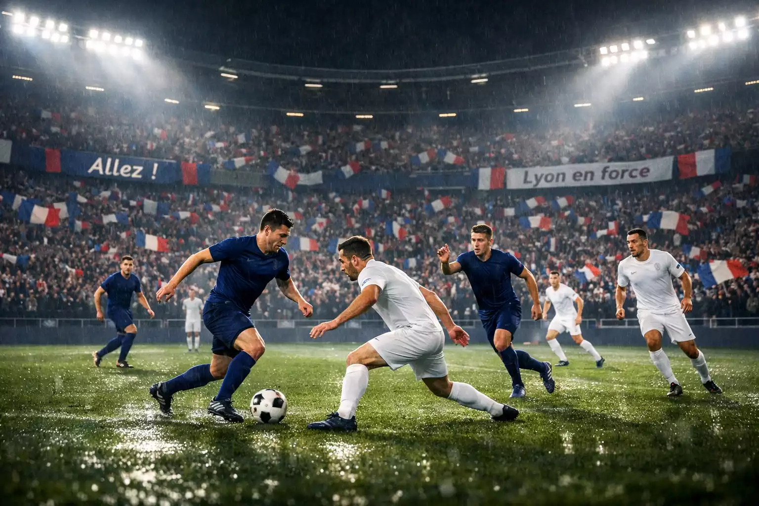Match de haut niveau entre Lyon et un adversaire du Top 5 de Ligue 1