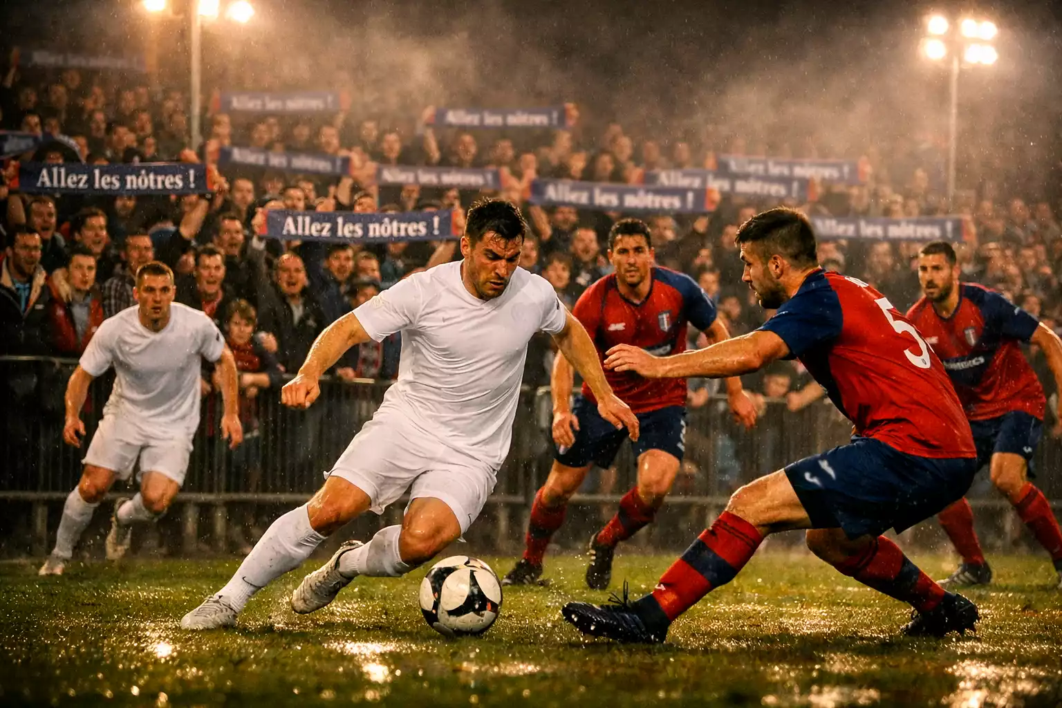 Match de football entre Lyon et une équipe promue en Ligue 1