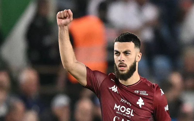 Georges Mikautadze, attaquant buteur de l'Olympique Lyonnais en action