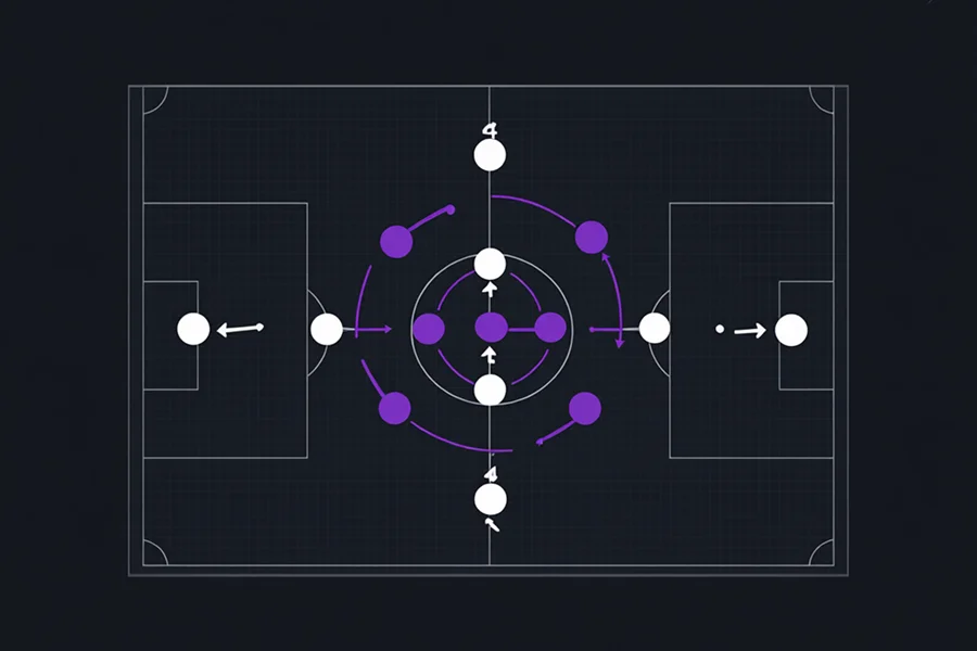 Schéma tactique de Lyon à domicile - Formation et stratégie au Groupama Stadium