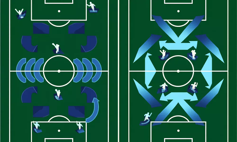 Analyse tactique comparant les systèmes de jeu de Lyon et Marseille dans l'Olympico